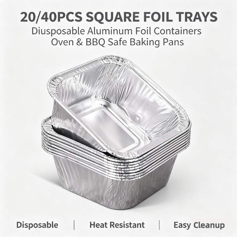 20/40 Unidades de Bandejas Cua - Kitchen Baking Storage Containers reseña y precio