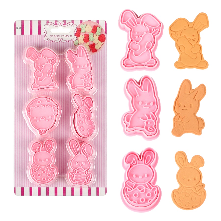 6 unids/set cortadores de gall - Cookie Cutter Set reseña y precio