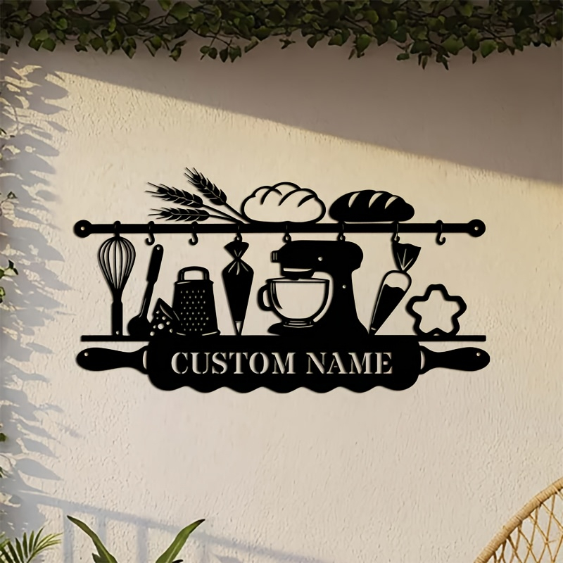 Arte de Pared de Hierro Person - Kitchen Baking Area reseña y precio